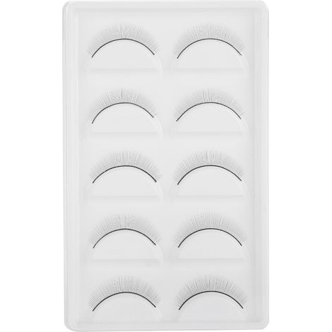 5 paires de faux cils d’entraînement pour débutants, extensions de cils idéales pour la pratique en salon de beauté (1/5)