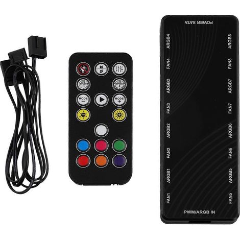 PWM- und ARGB-Gehäuselüfter-Hub, ARGB-Adapter, PWM-ARGB-Lüfter-Hub (1/5)