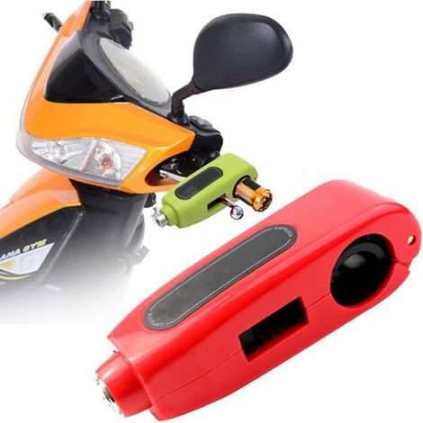 Verrouillage De Frein - Pour Moto Vélo Scooter Cyclomoteur ATV - Antivol De Guidon Avec Clé - 1 Pièce (1/4)