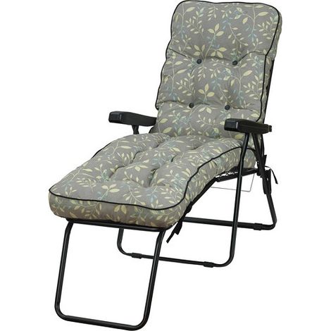 Deluxe Lounger Country - L118 x W58 x H99 cm - Teal