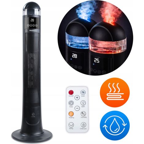 Stufa a colonna in ceramica Webber da 2200 W con umidificatore (1/3)