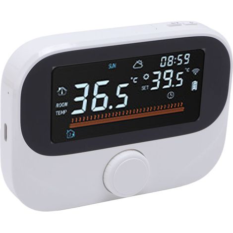 Intelligentes WiFi-Kesselthermostat, ein Drehknopf, programmierbarer Zeitraum, RF Wireless für Tuya (1/5)