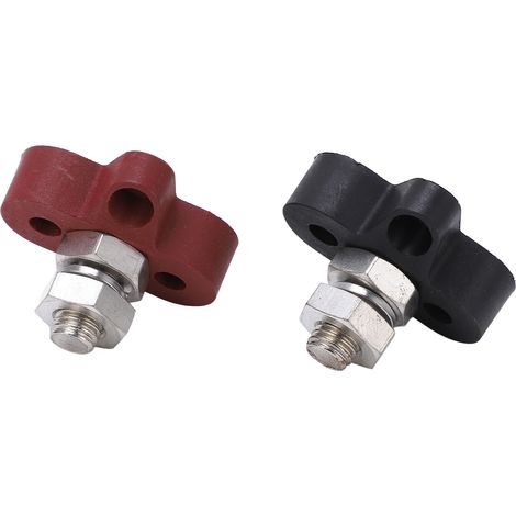 Lot de 2 Bornes de Jonction M10 Isolées en Métal pour Batterie DC48V Max, pour Voitures, Camping-cars et Quads (1/5)