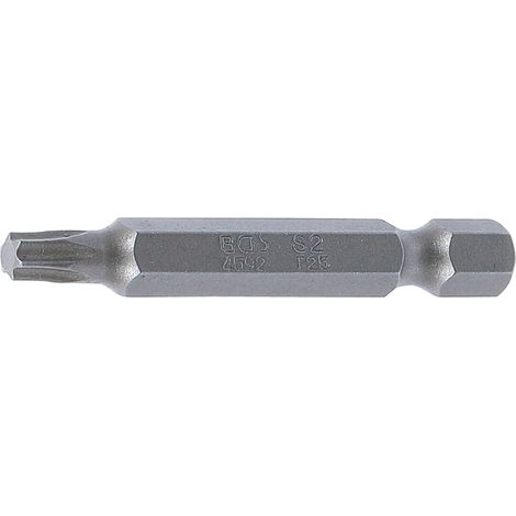 Inserto  lunghezza 50 mm  attacco esagono esterno 6,3 mm (1/4")  profilo a T (per Torx) T25 (1/2)