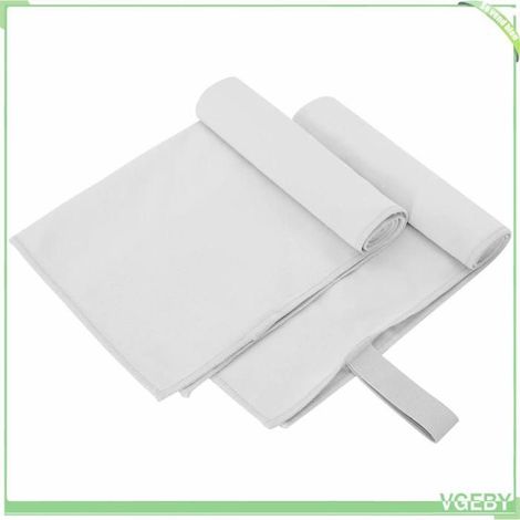 Serviettes de sport - FAFEISY - 42011467 - 2 pièces - Gris 50 x 30 cm - Séchage rapide (1/5)