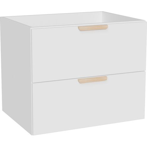Mobile sotto lavabo sospeso Bianco L60 cm – AVORELI