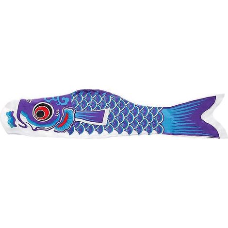 Koi Nobori 70cm dekoratives Wandbanner, bunte Karpfen aus Stoff, Hängefahne für den Innen- und Außenbereich, ideal für japanische Gartenpartys.