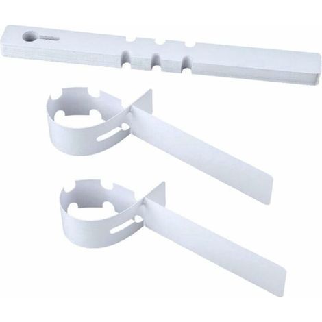 Étiquettes pour plantes - Étiquettes de jardin - Plastique - Imperméables - Inscriptibles - Pour la culture, les semis, les plantes et les herbes aromatiques - Blanches - 21 x 2 cm - Lot de 200 (1/4)