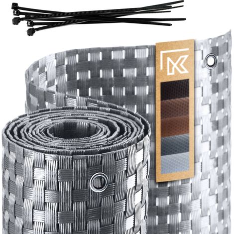 KADAX Couverture de Balcon Tapis de Balcon en Technorattan 1x3m