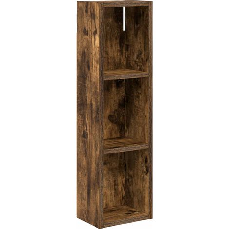 Armadio da bagno a muro Quercia Affumicata 20 x 14 x 70 cm vidaXL