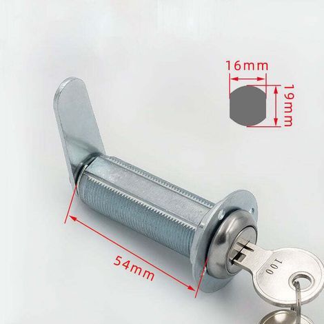54mm Serrure à came extra longue avec La clé, serrure résistante aux intempéries (1/4)