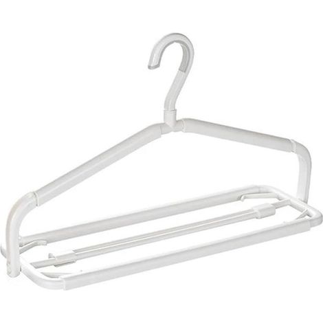 T-Shirt robe manteau serviette cintre avec pince en plastique accessoires évolutifs gain de place for la maison placard balcon (1/5)