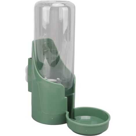 Distributeur D Eau Pour Chien 450ml Bouteille Automatique Anti Fuite Pour Cage Animaux Domestiques Vert (1/5)