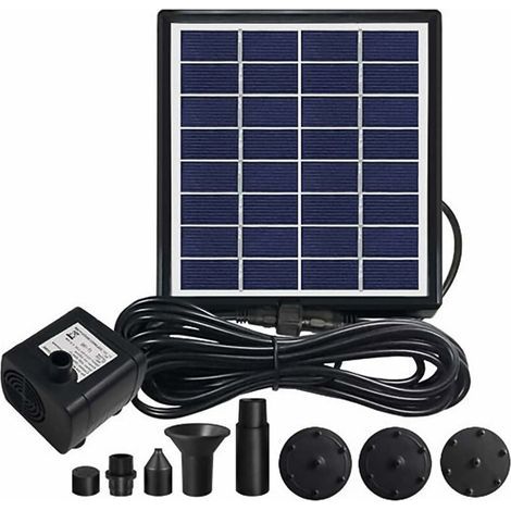 Solar fountain, outdoor fountain, bird feeder, solar garden decoration, 4W (1/5)
