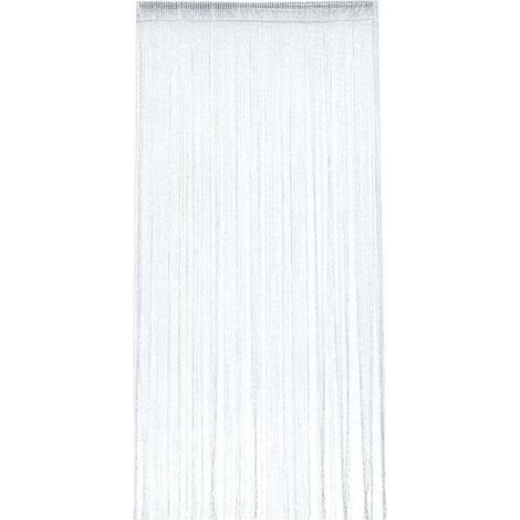 Rideau Occultant Anti Mouche Rideau de Porte Panneau Moustiquaire Pailleté Fil Rideaux Décoration Mural Fenêtre Porte Salle de Frange 100 x 200 cm (1/4)
