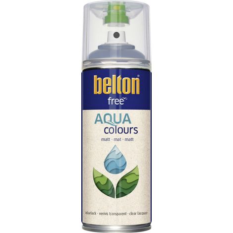 belton free Lackspray AQUAcolours 400 ml Klarlack matt Sprühlacke