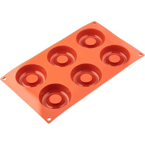 1 Moule à gâteau,Silicone,6 cavités,Savarin,Anti-adhérent,Cuisine