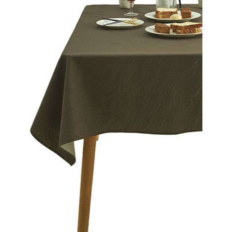 Nappe carrée en polyester lavable et infroissable, nappe décorative en tissu.
