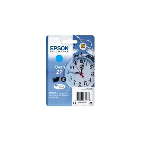 Epson Alarm clock Singlepack Cyan 27 DURABrite Ultra Ink (1/4)