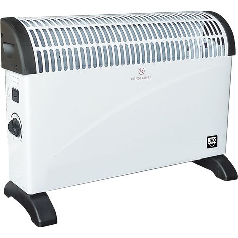 Radiateur soufflant turbo - 2000 W - Thermostat de sécurité - 3 niveaux de puissance - Protection contre la surchauffe - Protection anti-basculement - Silencieux - Blanc (1/5)