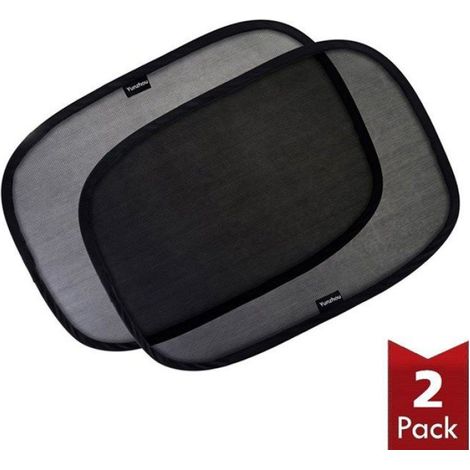 Pare-Soleil Voiture Bébé Filet De Protection Solaire Auto-Adhésif pour Voiture Vis Pare-Soleil 54cmx36cm (transparent) (1/4)