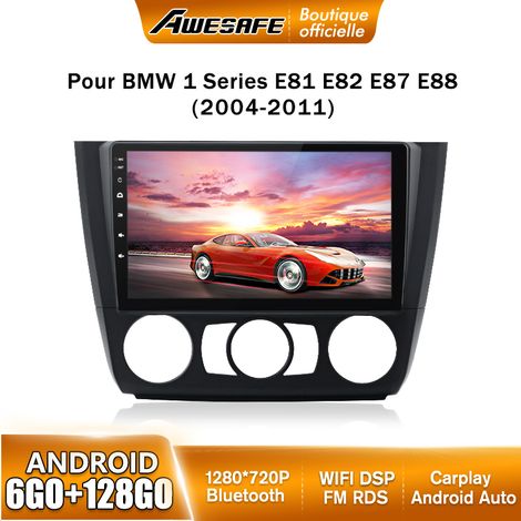 AWESAFE Autoradio Android 13 pour BMW 1 Series E81 E82 E87 E88 (2004-2011) 6Go+128Go 9 Pouces Écran Carplay Android Auto GPS WiFi (1/5)