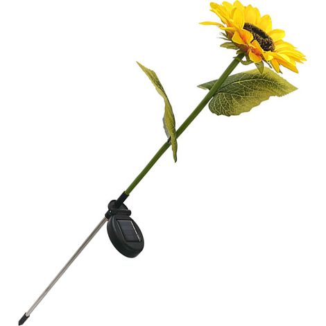 Lampes solaires tournesol polyvalentes originales LED simulées éclairage déco extérieur paysage allée jardin (1/4)