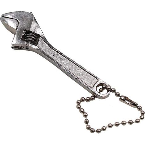 Clé à molette réglable mini 6,3 cm,clé à mâchoire en acier pour réparation auto et usage industriel (argenté) (1/5)