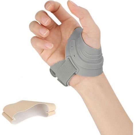 Attelle De Poignet Avec Support De Pouce - Droit - Renfort Métallique Intégré - Pour Activités Sportives - Taille S (1/4)