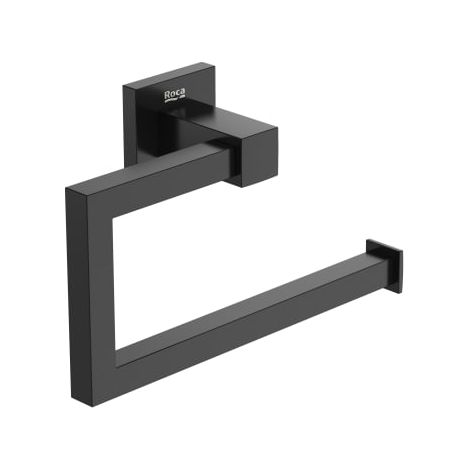 TOALLERO DE ANILLA HOTELS SQUARE NEGRO MATE