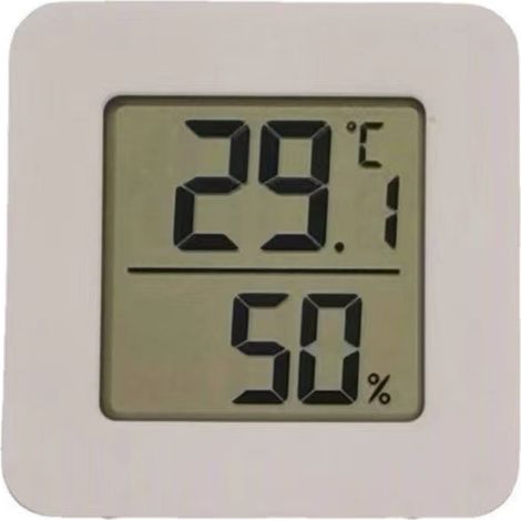 1 Stück digitales Thermo-Hygrometer-Thermometer für Innenräume, digitale Innentemperatur und Luftfeuchtigkeit für Zuhause, Büro, Schlafzimmer, Gewächshaus, Lager, Keller