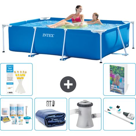 Rechteckiger Frame Pool - 220x150x60 cm - 7-teilig S165