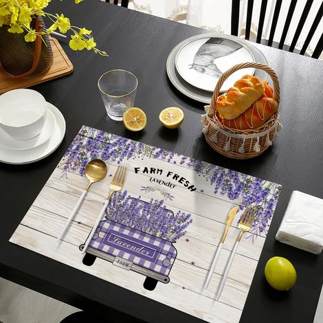 Creative Car Series Placemats - Hotel Restaurant Placemats, Home Use, Leather, Non-slip, Waterproof, Heat Insulating Table Mats - Car Series - 4 - Leather, Color Printed, 3045CM