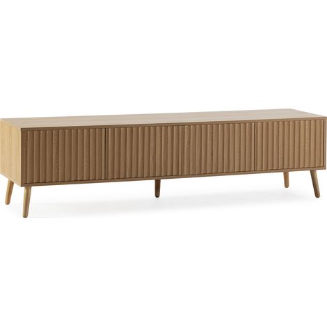 Mobile TV Lluvia con 4 ante, colore rovere, lunghezza 160 cm