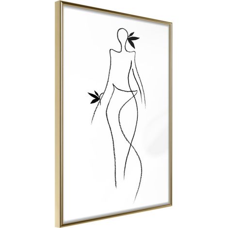 Affiche Murale Encadrée "Extraordinary Accessories" 30 x 42 cm Or