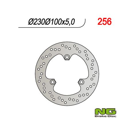 Disque de frein arrière Kawasaki GPZ500S 230 mm 1990-2003 3x10,5 mm