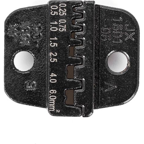 Pince à sertir pour fils JX-1601-06 AWG24-10 0,25-6 mm², mâchoires pour cosses Dupont, matrice de coupe pour cosses. (1/5)