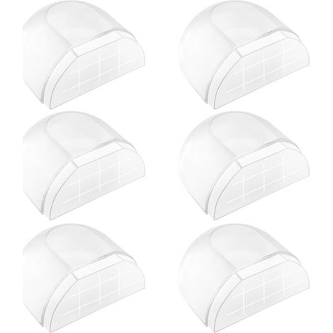 Pieces Interior Door Stop, Adhesive Door Stop, Floor Door Stopper, Transparent Door Stop for All Hard Floors, Adhesive Door Stop to Protect Wall and Furniture (1/5)