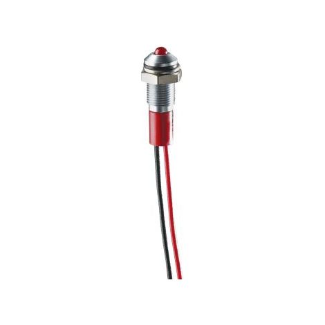 Voyant LED lumineux Rouge RS PRO, dia. 8mm, 12V c.c., taille de la lampe 5 mm, IP67 ( Prix pour 1 )