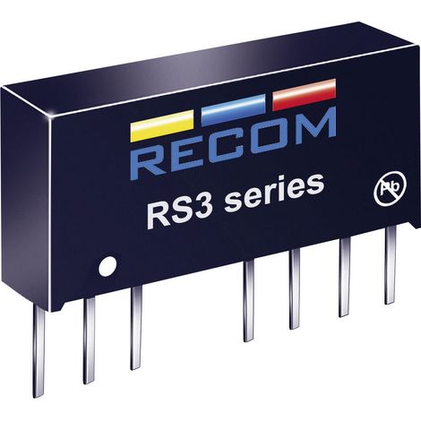RECOM RS3-2405S DC/DC-Wandler, Print 24 V/DC 5 V/DC 600 mA 3 W Anzahl Ausgänge: 1 x Inhalt 1 St. (1/2)