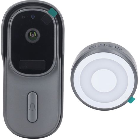 1080P WLAN-Video-Türklingel mit Infrarot-Nachtsicht, kabelloser Türklingelkamera, PIR-Bewegungsmelder und Gegensprechanlage (1/5)