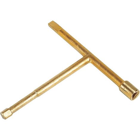 Clé mixte de réarmement gaz – Type à main – Pour gaz naturel – Longueur 200mm – Largeur 30mm – Hexagone de manœuvre 10mm – Sélection Cazabox (1/4)