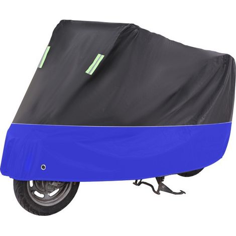 Motorradabdeckung, für sonnige und regnerische Tage, Sonnenschutz, Regenschutz, Staubschutz, CZ-41, 3XL (25090120cm) (1/2)