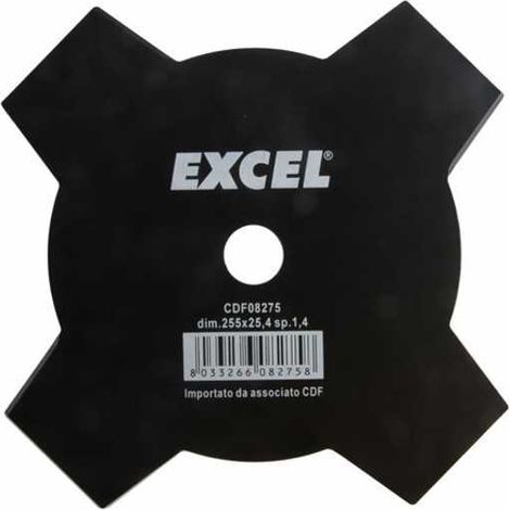 Disco de acero de 4 dientes de 255 mm Excel 08275