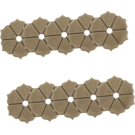 Plaques arrière vintage en laiton forme de fleur pour boutons et (1/5)