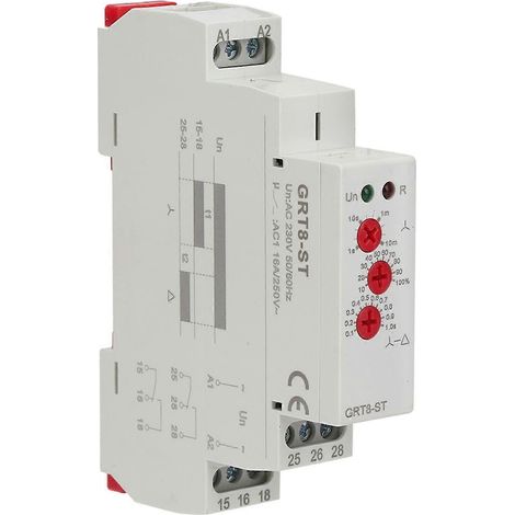 GRT8‐ST Verzögerungs-Motor-Stern-Dreieck-Timer-Sanftanlauf-Dreieck-Relais-Motorstarter (AC/DC12V240V)