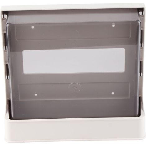 Boîte de rangement adhésive sous bureau en plastique noir, capacité XL 23 cm (1/5)