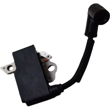 La bobine d'allumage ECHO CS-352 CS-353ES A411001180 (bobine d'allumage haute tension, dispositif d'allumage) est compatible avec les tronçonneuses Kyoritsu. Elle possède les mêmes trous de fixation e (1/2)