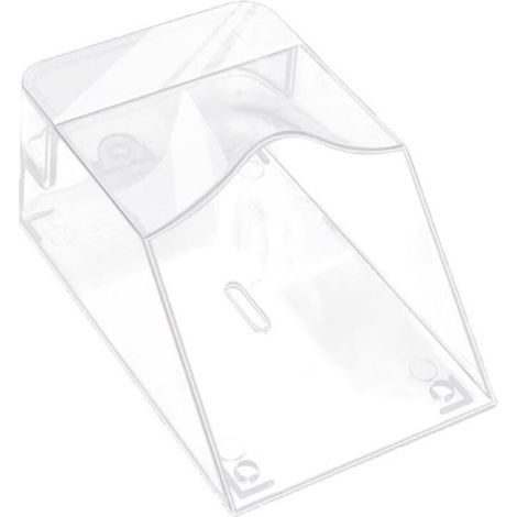 Housse transparente pour bouton de sonnette avec propriétés résistantes aux intempéries et résistante - Fabriquée pour une utilisation en extérieur - Protection contre la pluie et les coups (1/4)