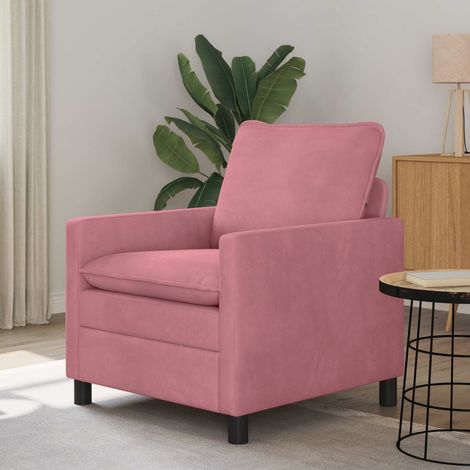 vidaXL Canapé Rose 76 x 81 x 87,5 cm Velours (1/5)